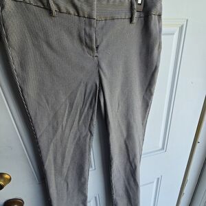 Dalia Black and White Checkered Trousers